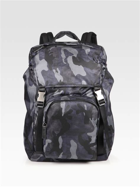 prada blue camo backpack|Prada belt bag.